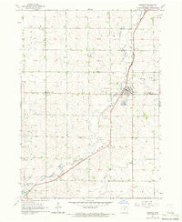 Hospers Iowa Historical topographic map, 1:24000 scale, 7.5 X 7.5 Minute, Year 1964