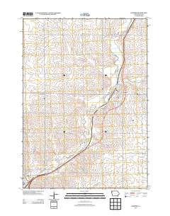 Hospers Iowa Historical topographic map, 1:24000 scale, 7.5 X 7.5 Minute, Year 2013