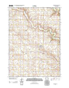 Hubbard Iowa Historical topographic map, 1:24000 scale, 7.5 X 7.5 Minute, Year 2013
