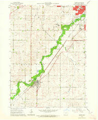 Hudson Iowa Historical topographic map, 1:24000 scale, 7.5 X 7.5 Minute, Year 1963