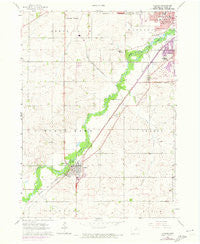 Hudson Iowa Historical topographic map, 1:24000 scale, 7.5 X 7.5 Minute, Year 1963