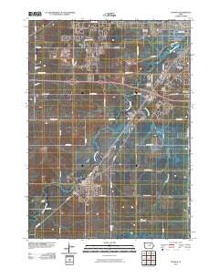 Hudson Iowa Historical topographic map, 1:24000 scale, 7.5 X 7.5 Minute, Year 2010