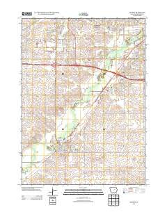 Hudson Iowa Historical topographic map, 1:24000 scale, 7.5 X 7.5 Minute, Year 2013