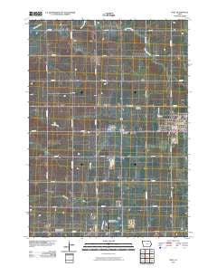 Hull Iowa Historical topographic map, 1:24000 scale, 7.5 X 7.5 Minute, Year 2010