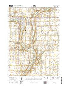 Humboldt Iowa Current topographic map, 1:24000 scale, 7.5 X 7.5 Minute, Year 2015