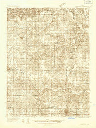 Humeston Iowa Historical topographic map, 1:48000 scale, 15 X 15 Minute, Year 1934