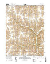 Humeston Iowa Current topographic map, 1:24000 scale, 7.5 X 7.5 Minute, Year 2015