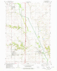 Huxley Iowa Historical topographic map, 1:24000 scale, 7.5 X 7.5 Minute, Year 1975