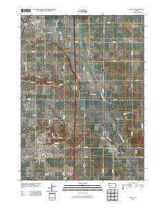 Huxley Iowa Historical topographic map, 1:24000 scale, 7.5 X 7.5 Minute, Year 2010