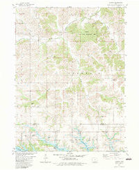 Iconium Iowa Historical topographic map, 1:24000 scale, 7.5 X 7.5 Minute, Year 1982