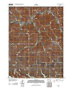 Iconium Iowa Historical topographic map, 1:24000 scale, 7.5 X 7.5 Minute, Year 2010