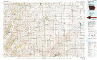Ida Grove Iowa Historical topographic map, 1:100000 scale, 30 X 60 Minute, Year 1985