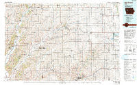 Ida Grove Iowa Historical topographic map, 1:100000 scale, 30 X 60 Minute, Year 1985
