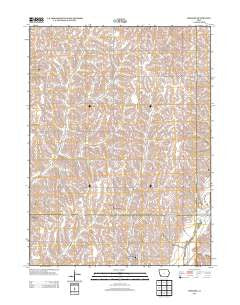 Imogene Iowa Historical topographic map, 1:24000 scale, 7.5 X 7.5 Minute, Year 2013