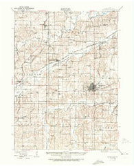 Indianola Iowa Historical topographic map, 1:62500 scale, 15 X 15 Minute, Year 1931