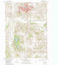 Indianola Iowa Historical topographic map, 1:24000 scale, 7.5 X 7.5 Minute, Year 1983