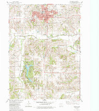 Indianola Iowa Historical topographic map, 1:24000 scale, 7.5 X 7.5 Minute, Year 1983