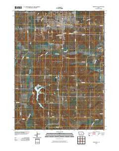 Indianola Iowa Historical topographic map, 1:24000 scale, 7.5 X 7.5 Minute, Year 2010