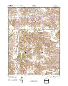 Indianola Iowa Historical topographic map, 1:24000 scale, 7.5 X 7.5 Minute, Year 2013