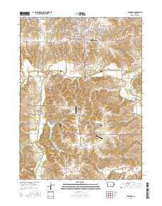 Indianola Iowa Current topographic map, 1:24000 scale, 7.5 X 7.5 Minute, Year 2015