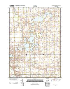 Ingham Lake Iowa Historical topographic map, 1:24000 scale, 7.5 X 7.5 Minute, Year 2013