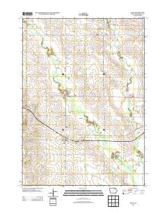 Ionia Iowa Historical topographic map, 1:24000 scale, 7.5 X 7.5 Minute, Year 2013