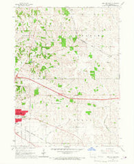 Iowa City East Iowa Historical topographic map, 1:24000 scale, 7.5 X 7.5 Minute, Year 1965