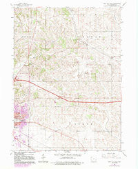 Iowa City East Iowa Historical topographic map, 1:24000 scale, 7.5 X 7.5 Minute, Year 1965