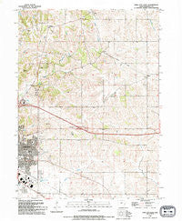 Iowa City East Iowa Historical topographic map, 1:24000 scale, 7.5 X 7.5 Minute, Year 1993