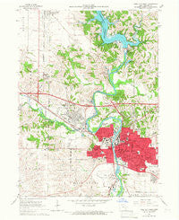Iowa City West Iowa Historical topographic map, 1:24000 scale, 7.5 X 7.5 Minute, Year 1965