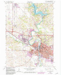 Iowa City West Iowa Historical topographic map, 1:24000 scale, 7.5 X 7.5 Minute, Year 1965