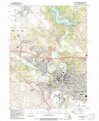 Iowa City West Iowa Historical topographic map, 1:24000 scale, 7.5 X 7.5 Minute, Year 1994