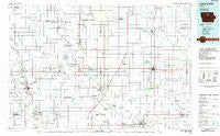 Iowa Falls Iowa Historical topographic map, 1:100000 scale, 30 X 60 Minute, Year 1984