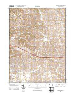 Iowa City East Iowa Historical topographic map, 1:24000 scale, 7.5 X 7.5 Minute, Year 2013