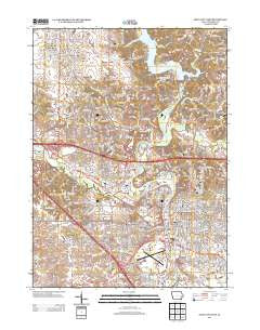 Iowa City West Iowa Historical topographic map, 1:24000 scale, 7.5 X 7.5 Minute, Year 2013