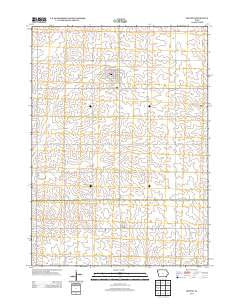 Ireton Iowa Historical topographic map, 1:24000 scale, 7.5 X 7.5 Minute, Year 2013