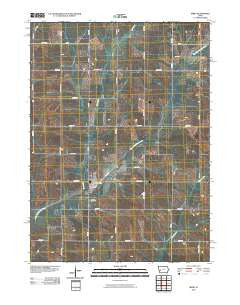 Irwin Iowa Historical topographic map, 1:24000 scale, 7.5 X 7.5 Minute, Year 2010
