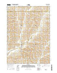 Irwin Iowa Current topographic map, 1:24000 scale, 7.5 X 7.5 Minute, Year 2015