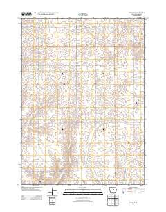 Ivester Iowa Historical topographic map, 1:24000 scale, 7.5 X 7.5 Minute, Year 2013