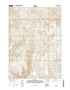 Ivester Iowa Current topographic map, 1:24000 scale, 7.5 X 7.5 Minute, Year 2015