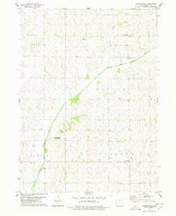 Jacksonville Iowa Historical topographic map, 1:24000 scale, 7.5 X 7.5 Minute, Year 1978