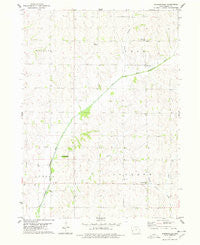 Jacksonville Iowa Historical topographic map, 1:24000 scale, 7.5 X 7.5 Minute, Year 1978