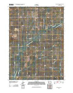 Jacksonville Iowa Historical topographic map, 1:24000 scale, 7.5 X 7.5 Minute, Year 2010