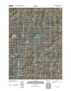 Jacksonville Iowa Historical topographic map, 1:24000 scale, 7.5 X 7.5 Minute, Year 2013
