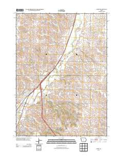 James Iowa Historical topographic map, 1:24000 scale, 7.5 X 7.5 Minute, Year 2013