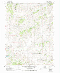 Jamison Iowa Historical topographic map, 1:24000 scale, 7.5 X 7.5 Minute, Year 1983
