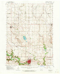 Jefferson Iowa Historical topographic map, 1:62500 scale, 15 X 15 Minute, Year 1962