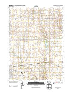 Jefferson East Iowa Historical topographic map, 1:24000 scale, 7.5 X 7.5 Minute, Year 2013