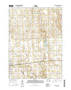 Jefferson East Iowa Current topographic map, 1:24000 scale, 7.5 X 7.5 Minute, Year 2015
