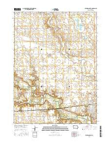 Jefferson West Iowa Current topographic map, 1:24000 scale, 7.5 X 7.5 Minute, Year 2015